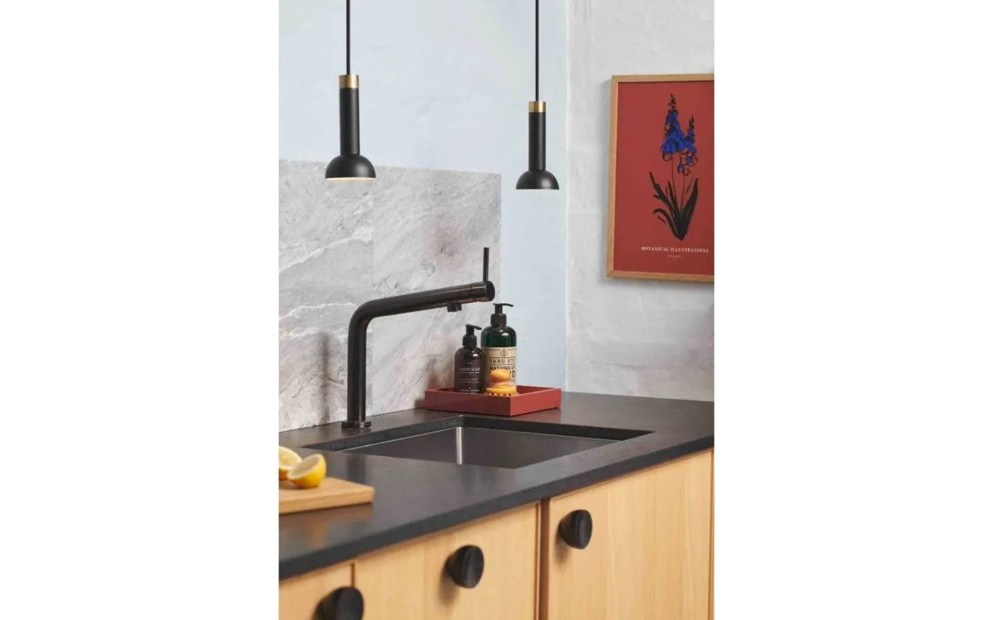 Fönsterlampor-Halo Design Torch Pendel Svart/Mässing