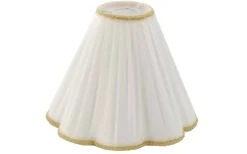 Plisserade Lampskärmar < Hallbergs Torino Plisserad Toppringskärm Ø25cm Offwhite