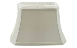 Rektangulära Lampskärmar-Hallbergs Torino Rektangulär Lampskärm 20cm Offwhite
