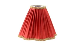 Toppringsskärmar < Hallbergs Torino Toppringsskärm Plisserad Ø25cm Bordeaux Röd