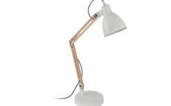 Skrivbordslampor < Eglo Torona Bordslampa 61cm Vit/Natur