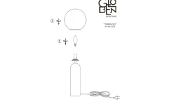Sovrum|Vardagsrum < Globen Lighting Torrano Bordslampa 53cm Vit
