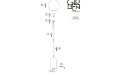 Golvlampor-Globen Lighting Torrano Golvlampa 145cm Travertin