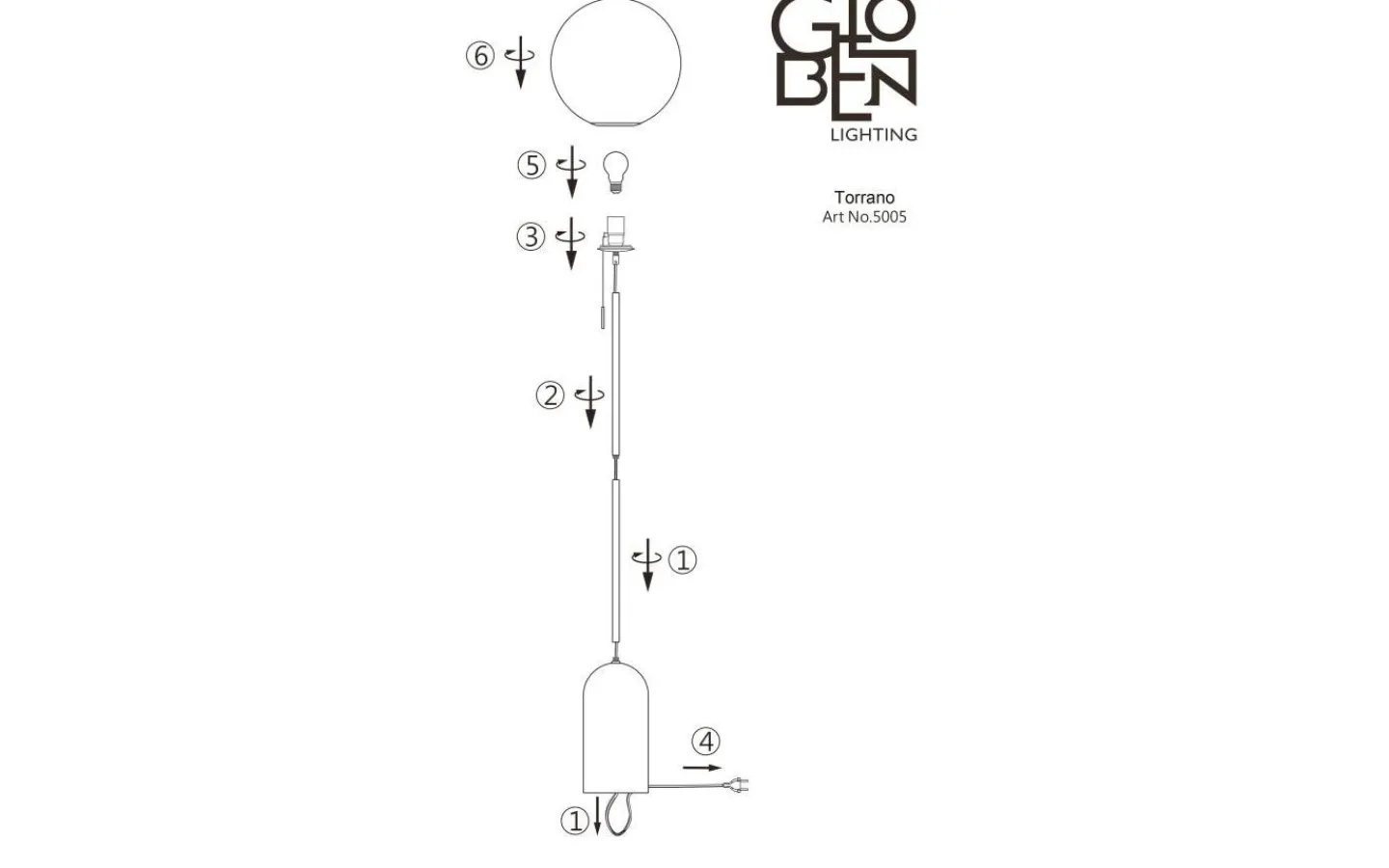 Vardagsrum|Golvlampor-Globen Lighting Torrano Golvlampa 145cm Vit