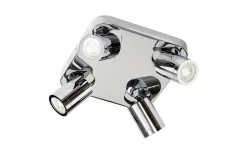 Badrumslampor Tak|Takspot Med Minst 4 Lampor < ArmaturHantverk Torsö Takspotlight 24cm Krom IP44