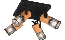 Takspot Med Minst 4 Lampor-Trio Lighting Tosh Spotlight 4-delad E14 mattsvart