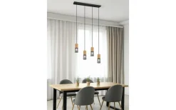 Avlånga Taklampor-Trio Lighting Tosh Takpendel 4xE27 mattsvart