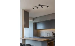 Avlånga Takspotlights|Takspot Med Minst 4 Lampor < Reality Toulouse Spotlight LED 4-delad mattsvart
