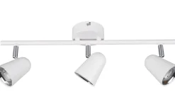 Avlånga Takspotlights|Takspot Med 3 Lampor-Reality Toulouse Spotlight LED 3-delad mattvit