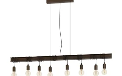 Avlånga Taklampor-Eglo Townshend 4 Taklampa 150cm 8L Antikbrun