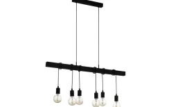 Avlånga Taklampor < Eglo Townshend Taklampa 100cm 6L Svart