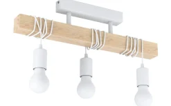 Avlånga Taklampor-Eglo Townshend Taklampa 55cm 3L Vit/Ek