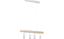 Avlånga Taklampor-Eglo Townshend Taklampa 70cm 4L Vit/Ek