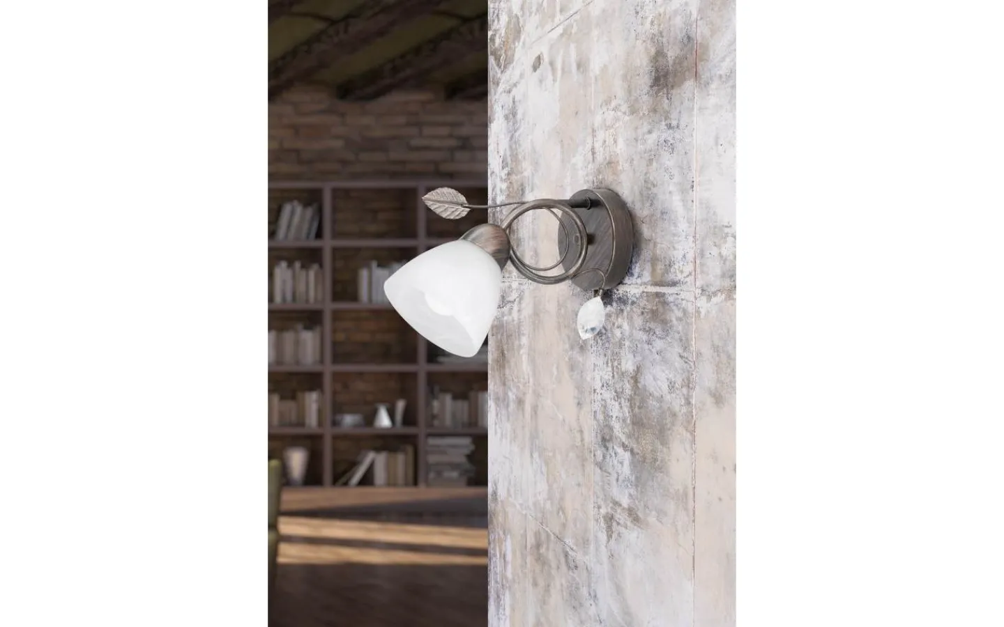 Läslampor-Trio Lighting Traditionell Vägglampa E14 rustik