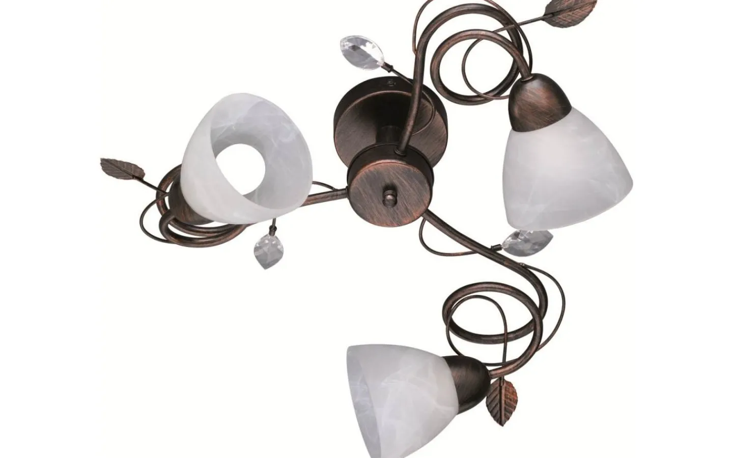 Plafonder < Trio Lighting Traditio Plafond 3-delad E14 rustik
