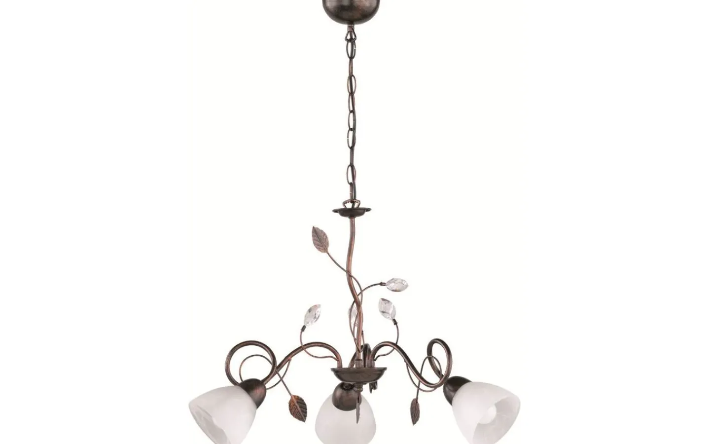 Stora Taklampor Ø70-150 Cm < Trio Lighting Traditio Takkrona 70cm 3-delad E14 rustik