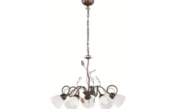Stora Taklampor Ø70-150 Cm-Trio Lighting Traditio Takkrona 70cm 5-delad E14 rustik