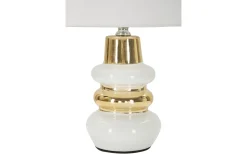 Bordslampor-Mauro Ferretti Tramonto Bordslampa 32cm Vit/Guld