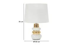 Bordslampor-Mauro Ferretti Tramonto Bordslampa 32cm Vit/Guld