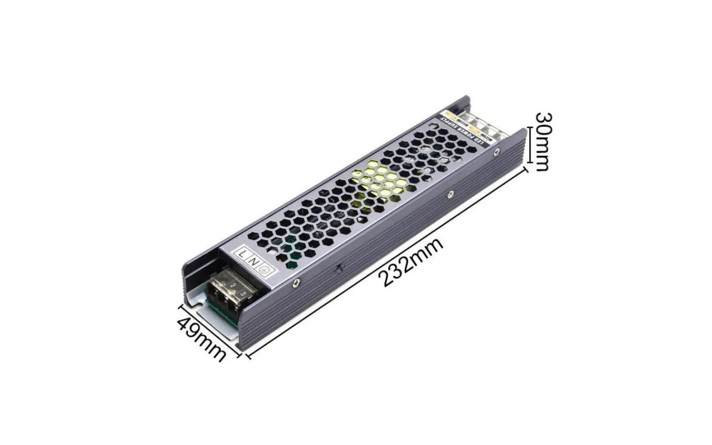 Transformatorer (Konstantspänning V)|12V Led Slinga-TeraLite LED Transformator 12V DC Max 100W Dimbar