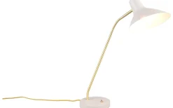 Skrivbordslampor-Trio Lighting Traveller Skrivbordslampa E27 varmgrå/matt mässing