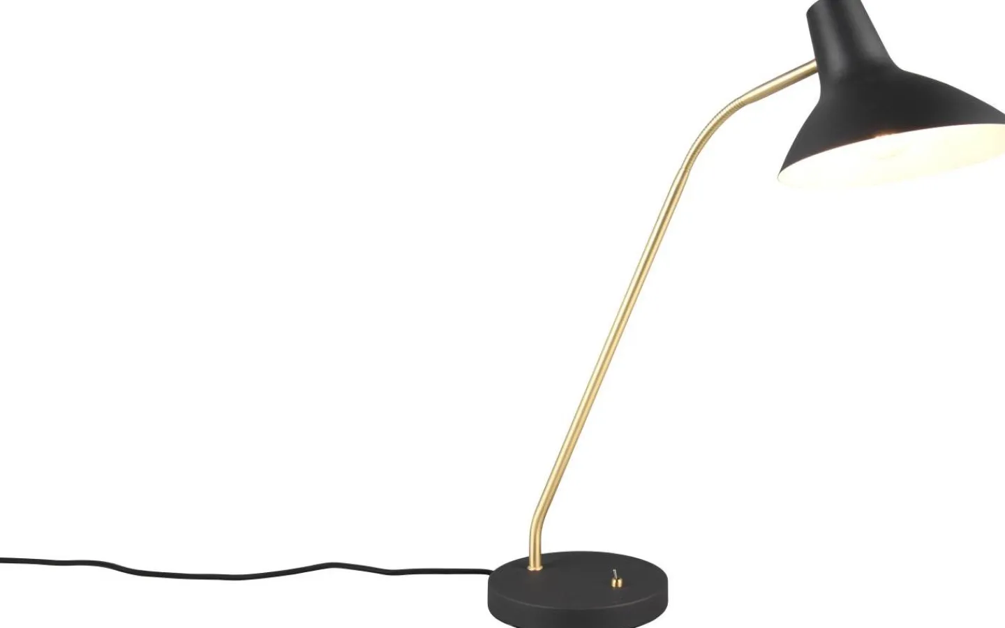 Skrivbordslampor < Trio Lighting Traveller Skrivbordslampa E27 mattsvart/mattmässing