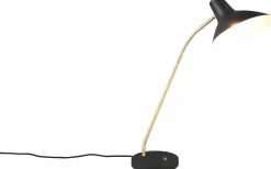 Skrivbordslampor < Trio Lighting Traveller Skrivbordslampa E27 mattsvart/mattmässing