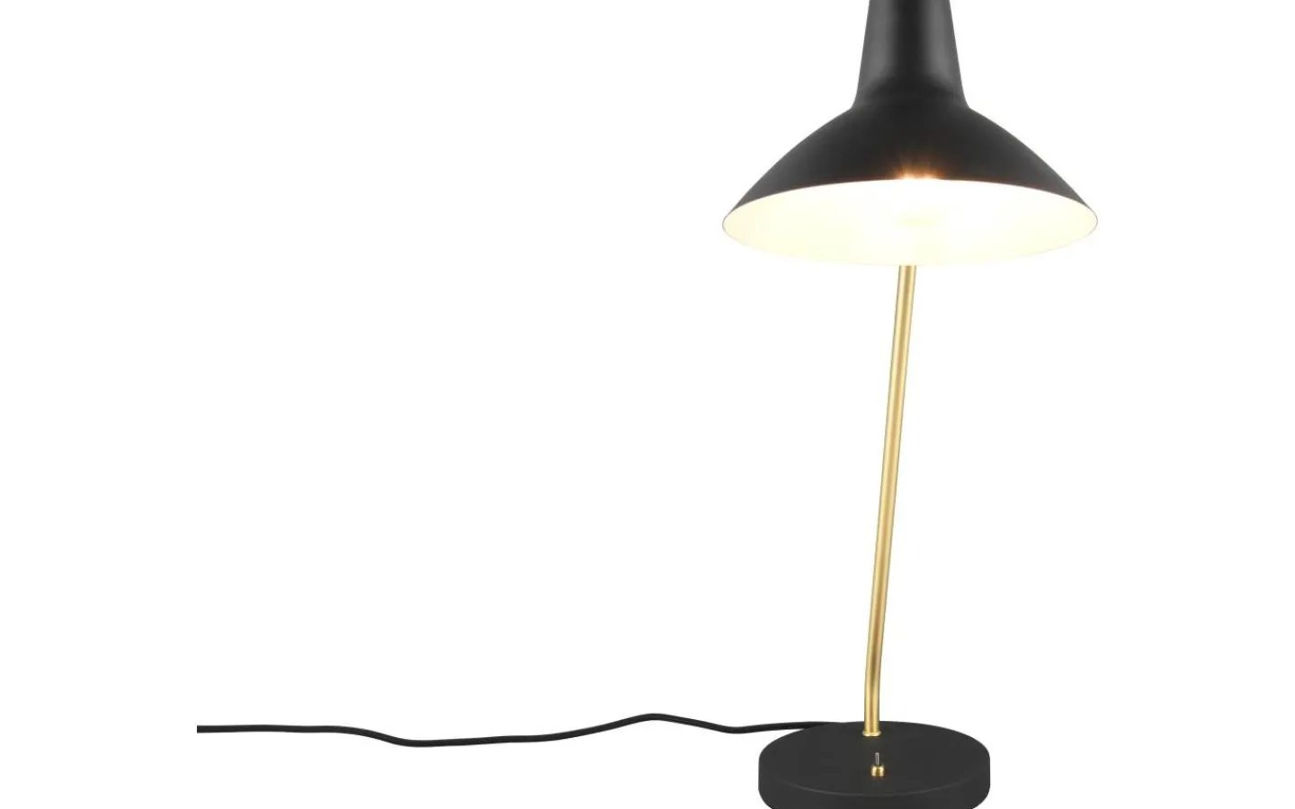 Skrivbordslampor < Trio Lighting Traveller Skrivbordslampa E27 mattsvart/mattmässing