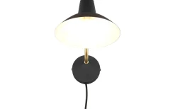 Läslampor < Trio Lighting Traveller Vägglampa E27 mattsvart/mattmässing