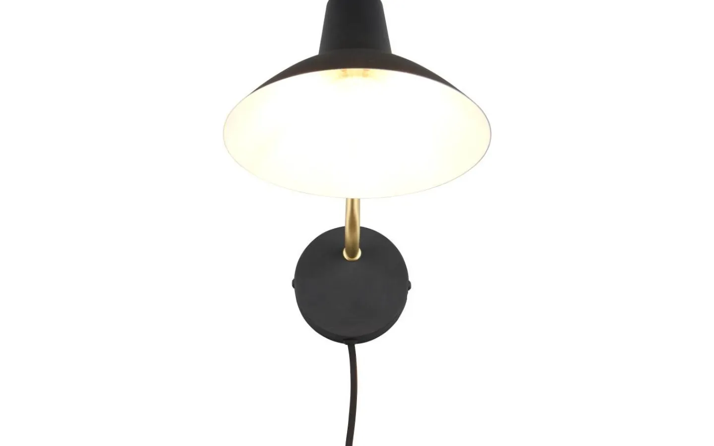 Läslampor < Trio Lighting Traveller Vägglampa E27 mattsvart/mattmässing