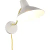 Läslampor-Trio Lighting Traveller Vägglampa E27 varmgrå/matt mässing