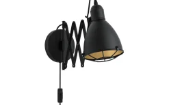 Läslampor < Eglo Treburley Vägglampa Svart/Guld