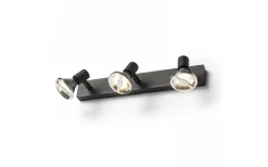 Avlånga Takspotlights|Takspot Med 3 Lampor-Rendl Trica III Takspotlight 3L Svart