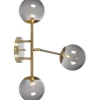 Lampetter-Markslojd Trinity Vägglampa 3L 60cm Mässing/Rökfärgad