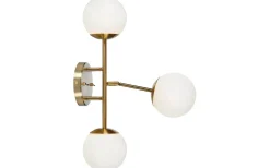 Lampetter-Markslojd Trinity Vägglampa 3L 60cm Mässing/Vit
