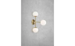 Lampetter-Markslojd Trinity Vägglampa 3L 60cm Mässing/Vit