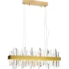 Avlånga Taklampor-By Rydens Triumph Bar Taklampa LED 80cm Mässing/Klar