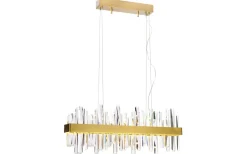 Avlånga Taklampor-By Rydens Triumph Bar Taklampa LED 80cm Mässing/Klar
