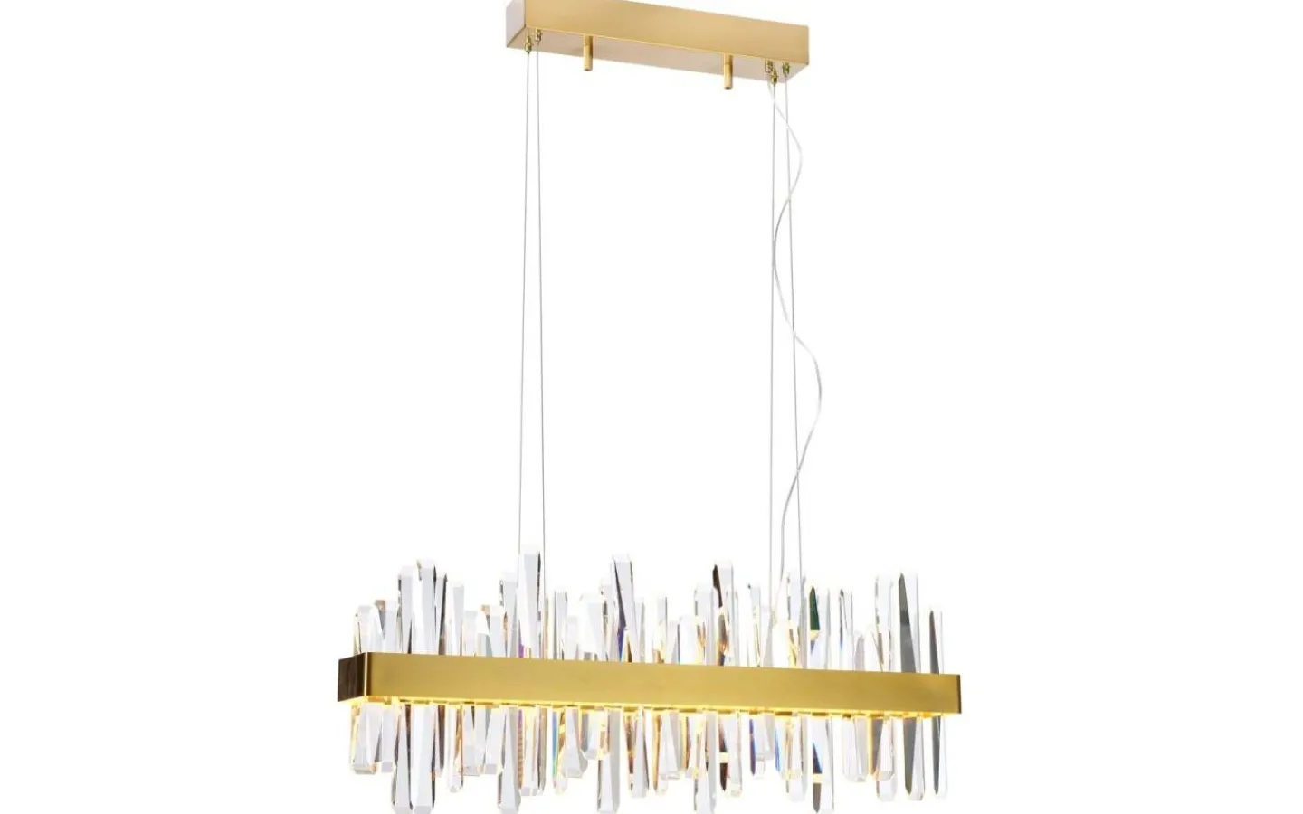 Avlånga Taklampor-By Rydens Triumph Bar Taklampa LED 80cm Mässing/Klar