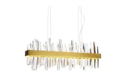 Avlånga Taklampor-By Rydens Triumph Bar Taklampa LED 80cm Mässing/Klar