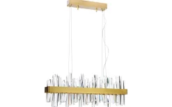 Avlånga Taklampor-By Rydens Triumph Bar Taklampa LED 80cm Mässing/Klar