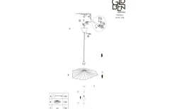 Vardagsrum|Sovrum < Globen Lighting Tropez Taklampa 82cm E27 Natur