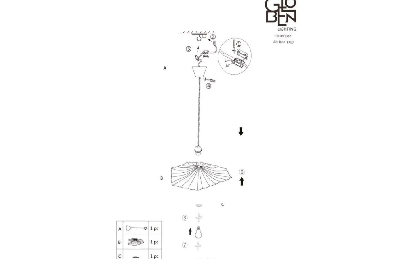 Vardagsrum|Sovrum < Globen Lighting Tropez Taklampa 82cm E27 Natur