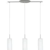 Avlånga Taklampor < Eglo Troy 3 Taklampa 72cm Nickel/Vit