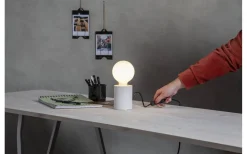 Vardagsrum|Bordslampor-Star Trading Tub Bordslampa E27 10cm Vit