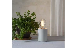 Vardagsrum|Bordslampor-Star Trading Tub Bordslampa E27 10cm Vit