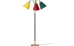Klassiska Golvlampor|Golvfötter < ArmaturHantverk Tullgarn Golvfot 148cm 3L Oxid/Valnöt
