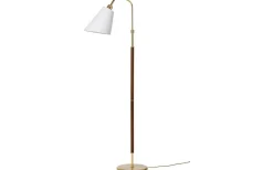 Klassiska Golvlampor|Golvfötter-ArmaturHantverk Tullgarn Golvfot 148cm Mässing/Valnöt