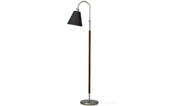 Klassiska Golvlampor|Golvfötter-ArmaturHantverk Tullgarn Golvfot 148cm Råjärn/Valnöt