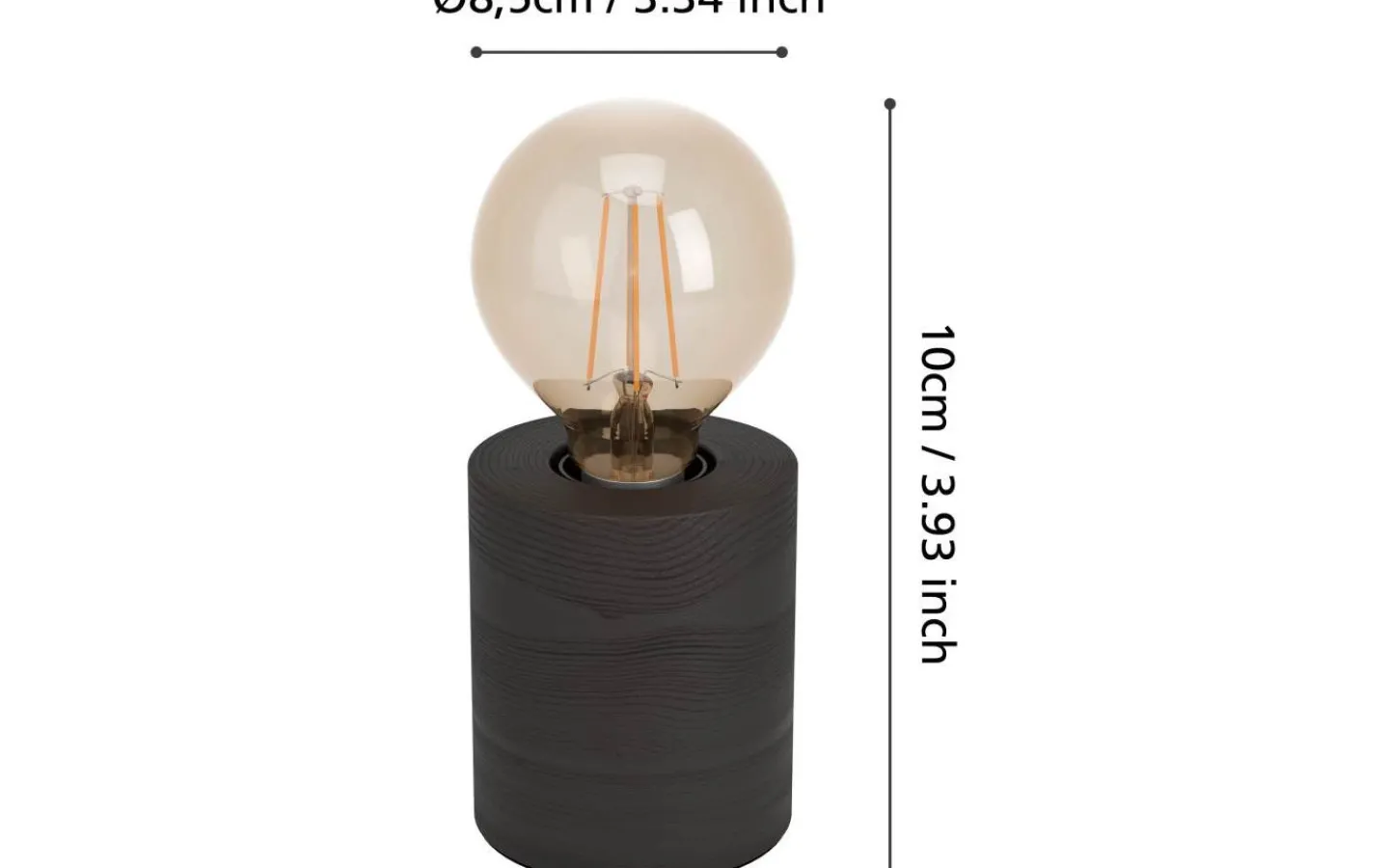 Bordslampor < Eglo Turialdo 1 Bordslampa 10cm Svart